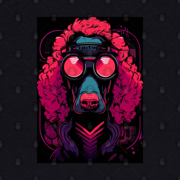 Cyberpunk Futuristic Modern Poodle Dog Breed by Art-Jiyuu